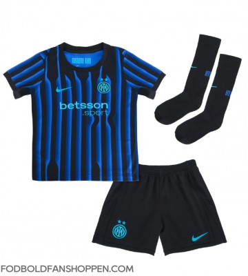 Inter Milan Lautaro Martinez #10 Hjemmebanetrøje Børn 2025-26 Kortærmet (+ Korte bukser)